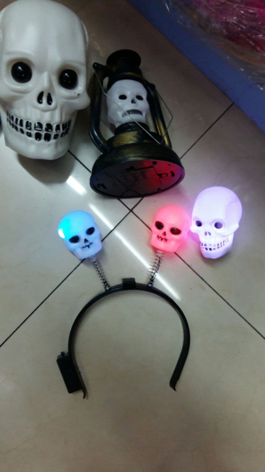 Kids Skeleton HeadBand with Lights Costume