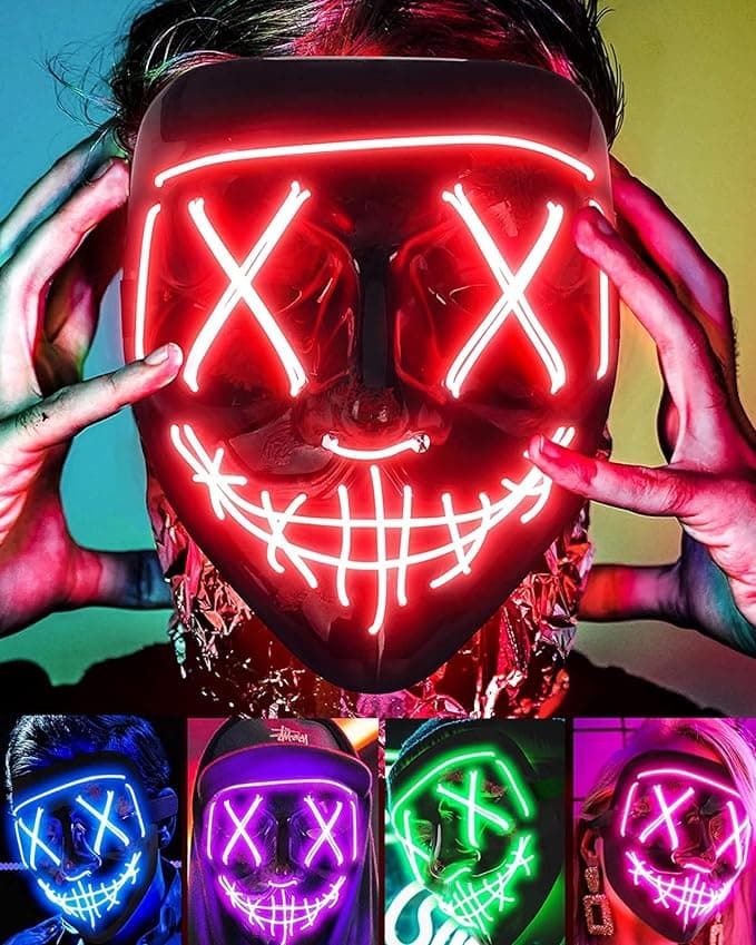 Kids Electronic Light-up/Glow Mask Costume