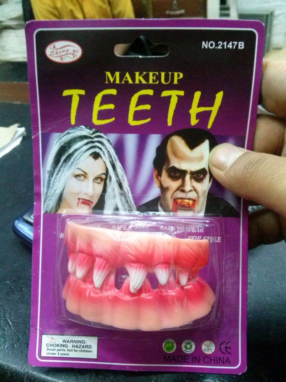 Kids Silicon Dracula/Witch Teeth Costume