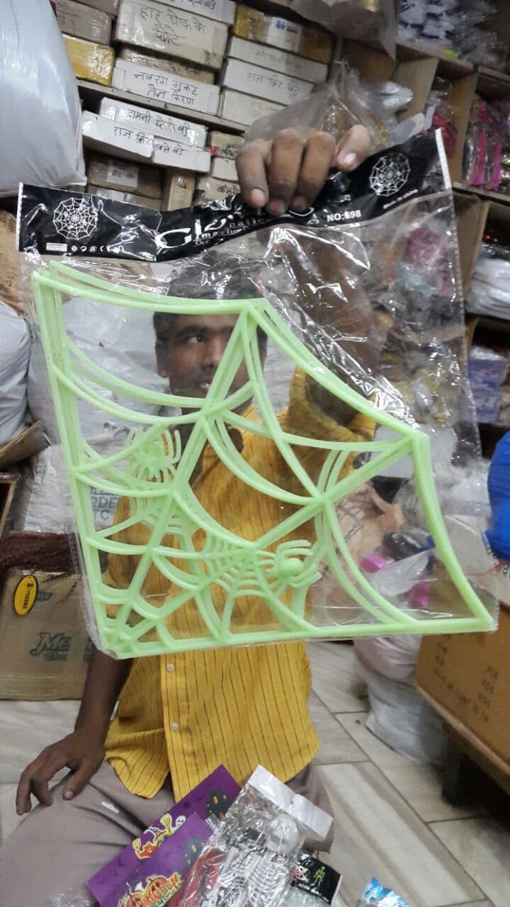 Kids Glow in Dark - Spider Web Decor Costume