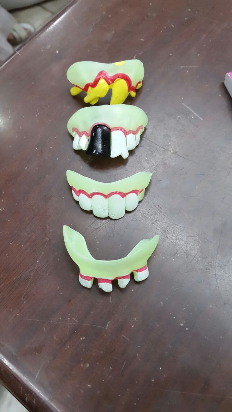 Kids Silicon Radium Teeth Costume