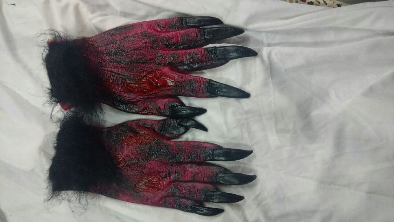 Kids Witch/Demon Gloves Costume