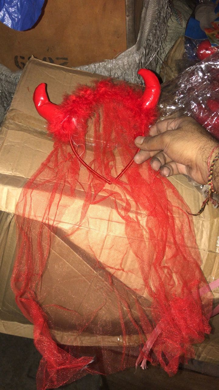 Kids Horns with Net Costume