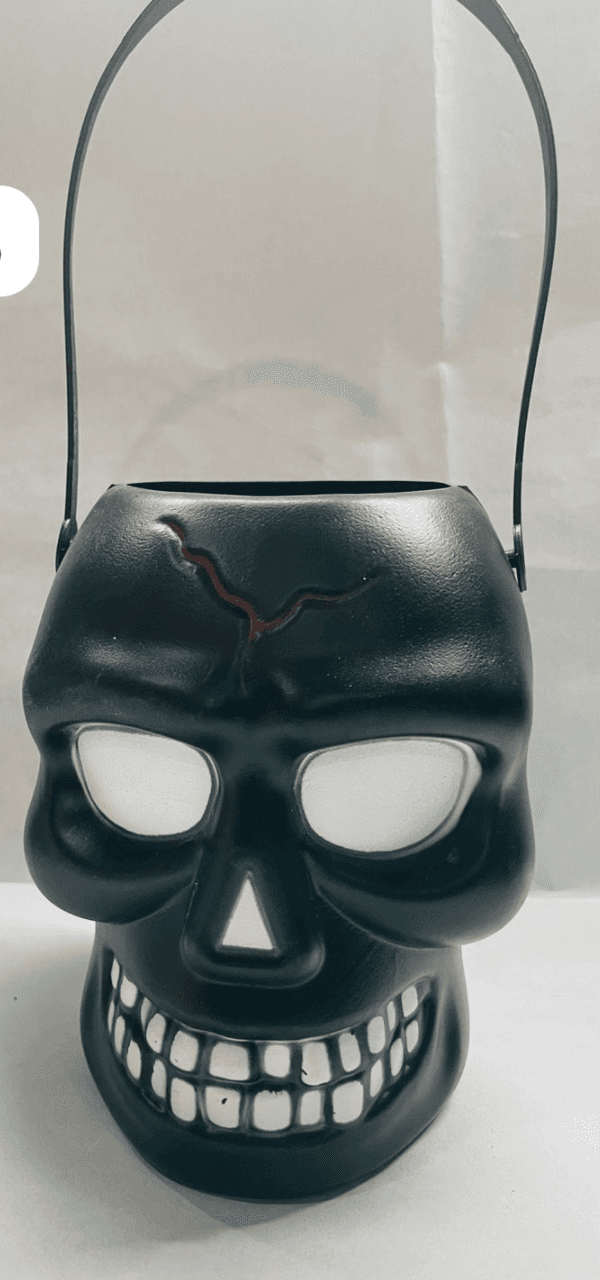 Kids Black Skull Basket Costume