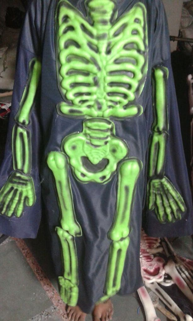 Kids Skeleton Dress - Embossed