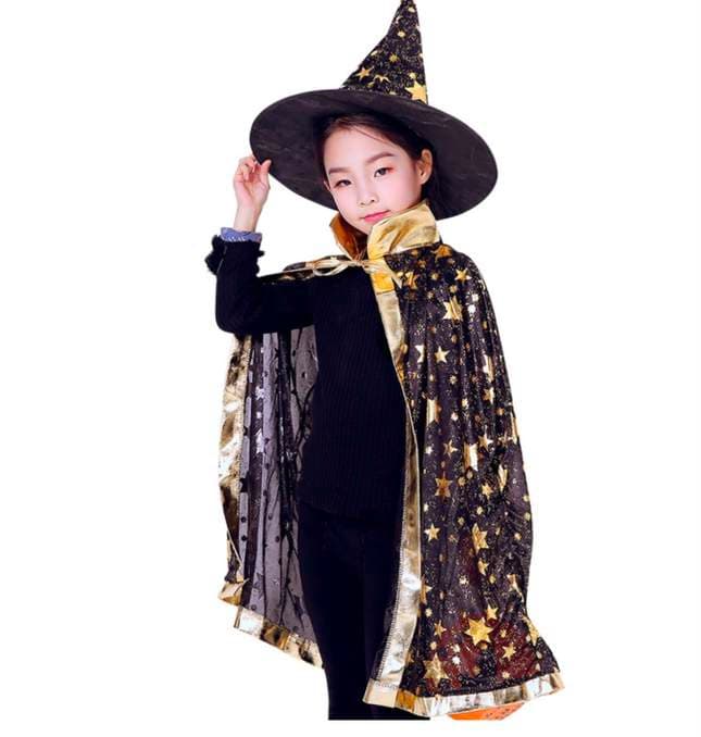 Witch Cape and Hat Set - Kids