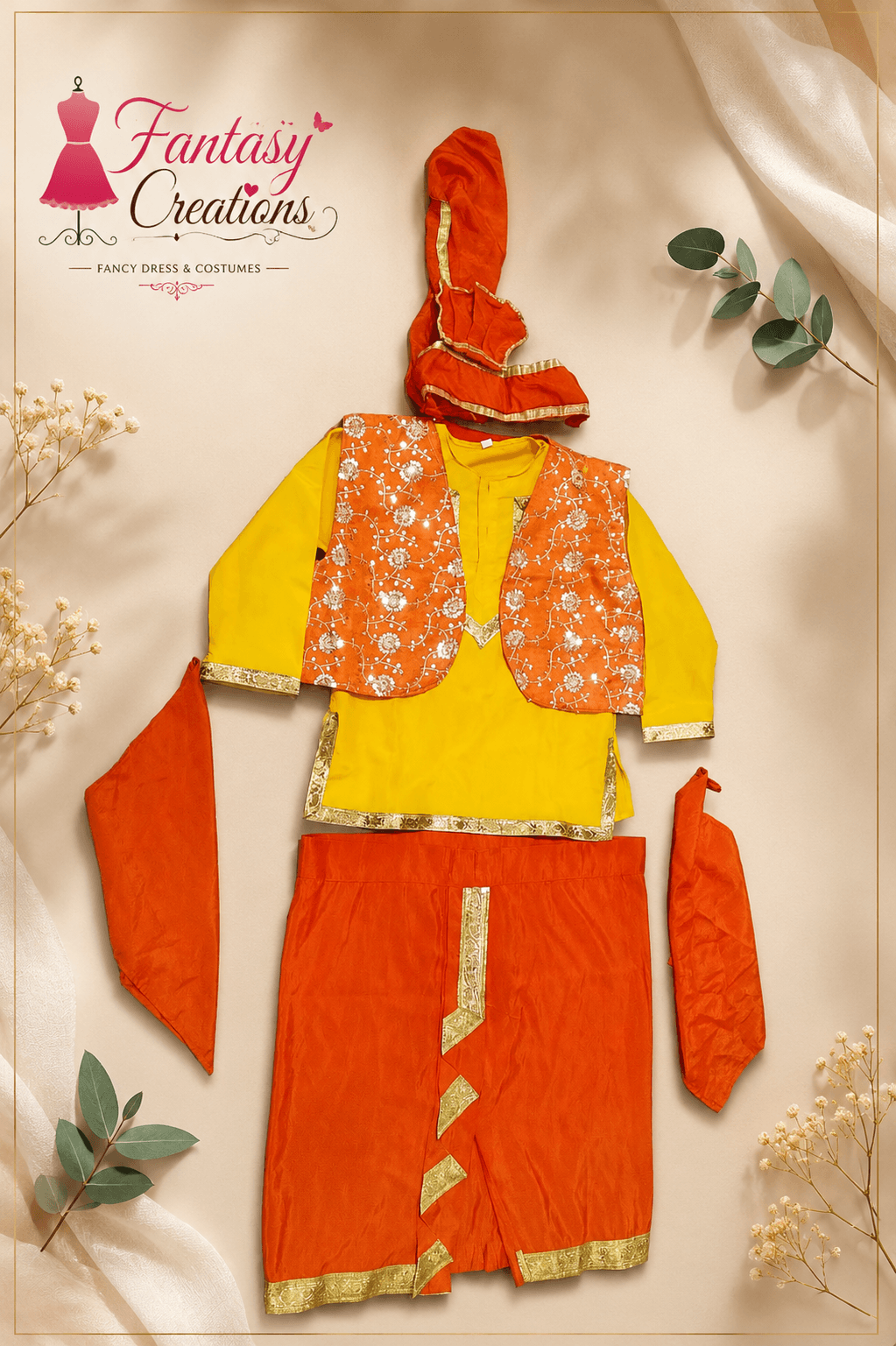 Punjabi  boy Costume Set