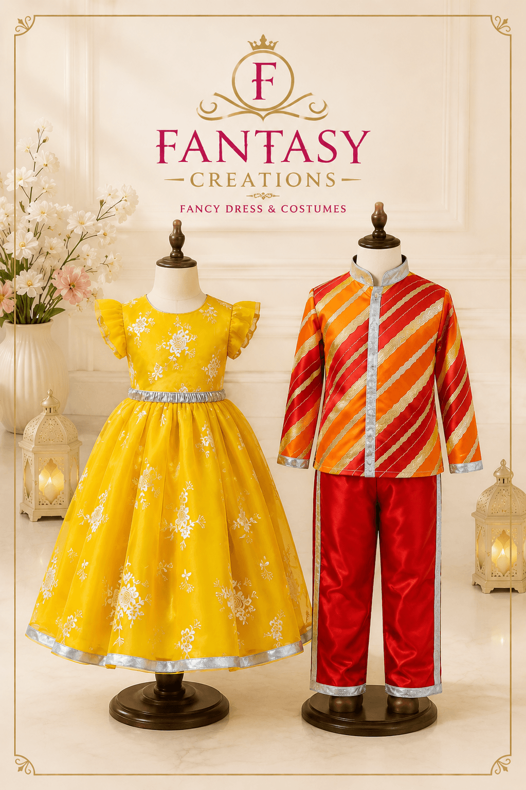 Rajasthani Dress girl and boy costume