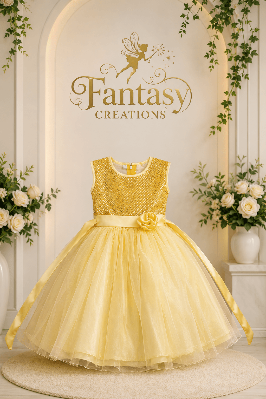 Yellow Tulle Dress