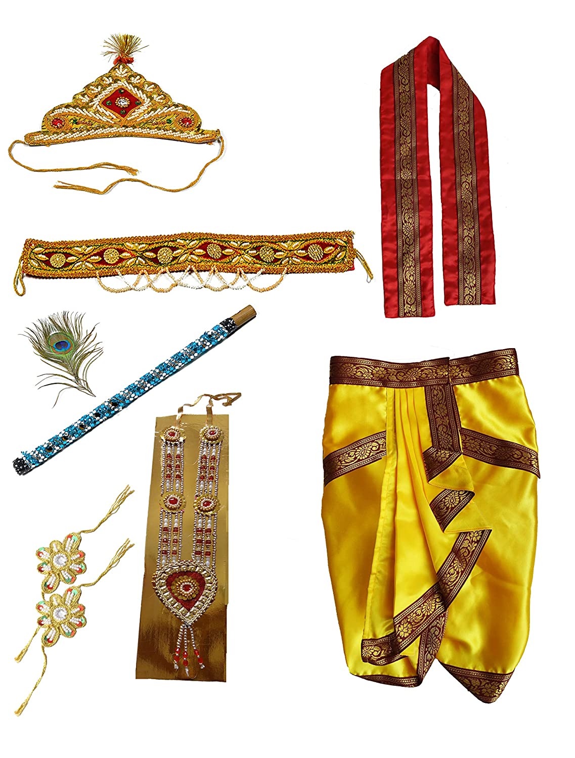 Pakhi Little Krishna Classical Theme Set - Yellow