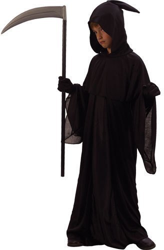 Black Hooded Robe - Adults