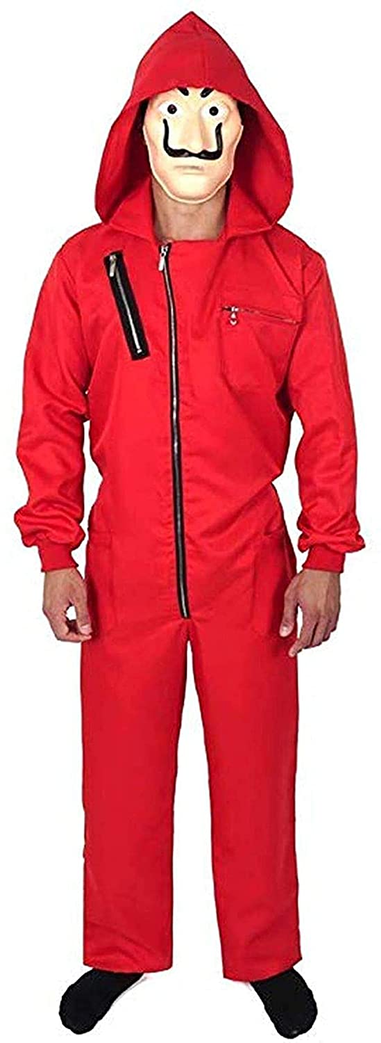 HC61 - Money Heist Costume Set with Dali Mask - Adults