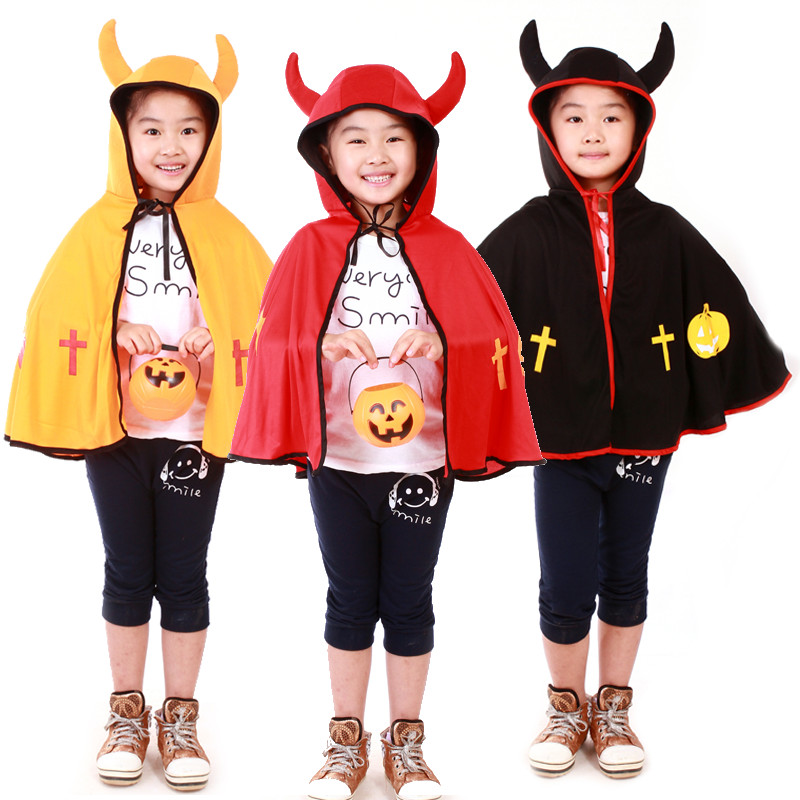 Kids Horn Cloaks Costume
