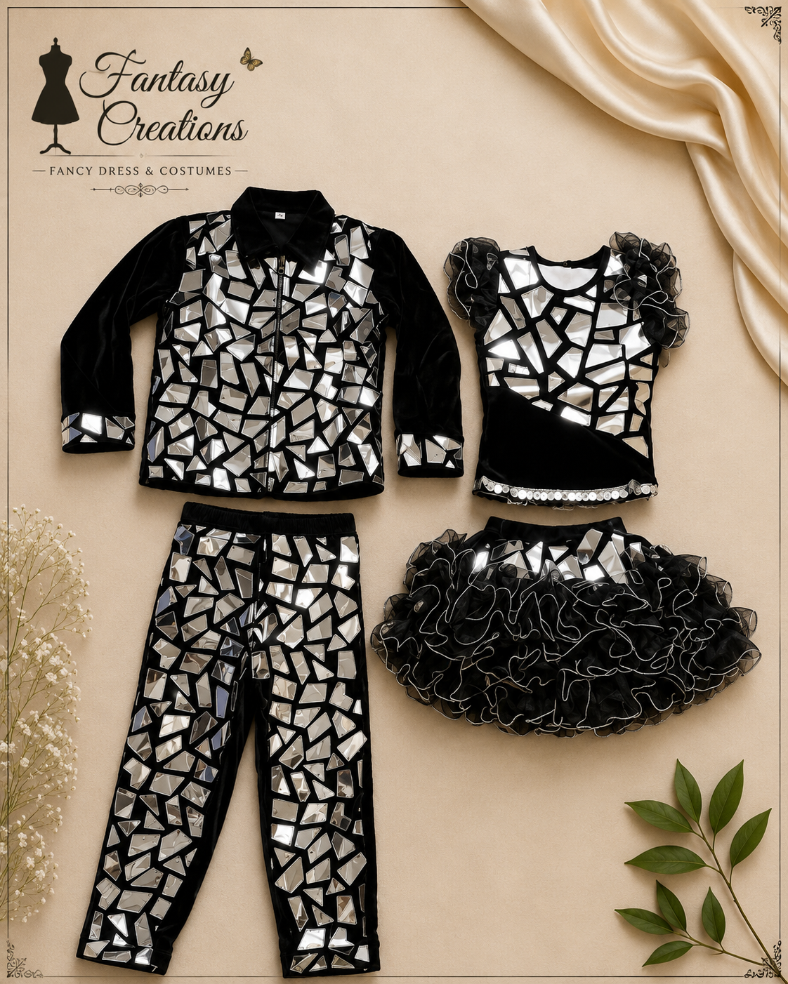 Black And Silver Mirror Jacket