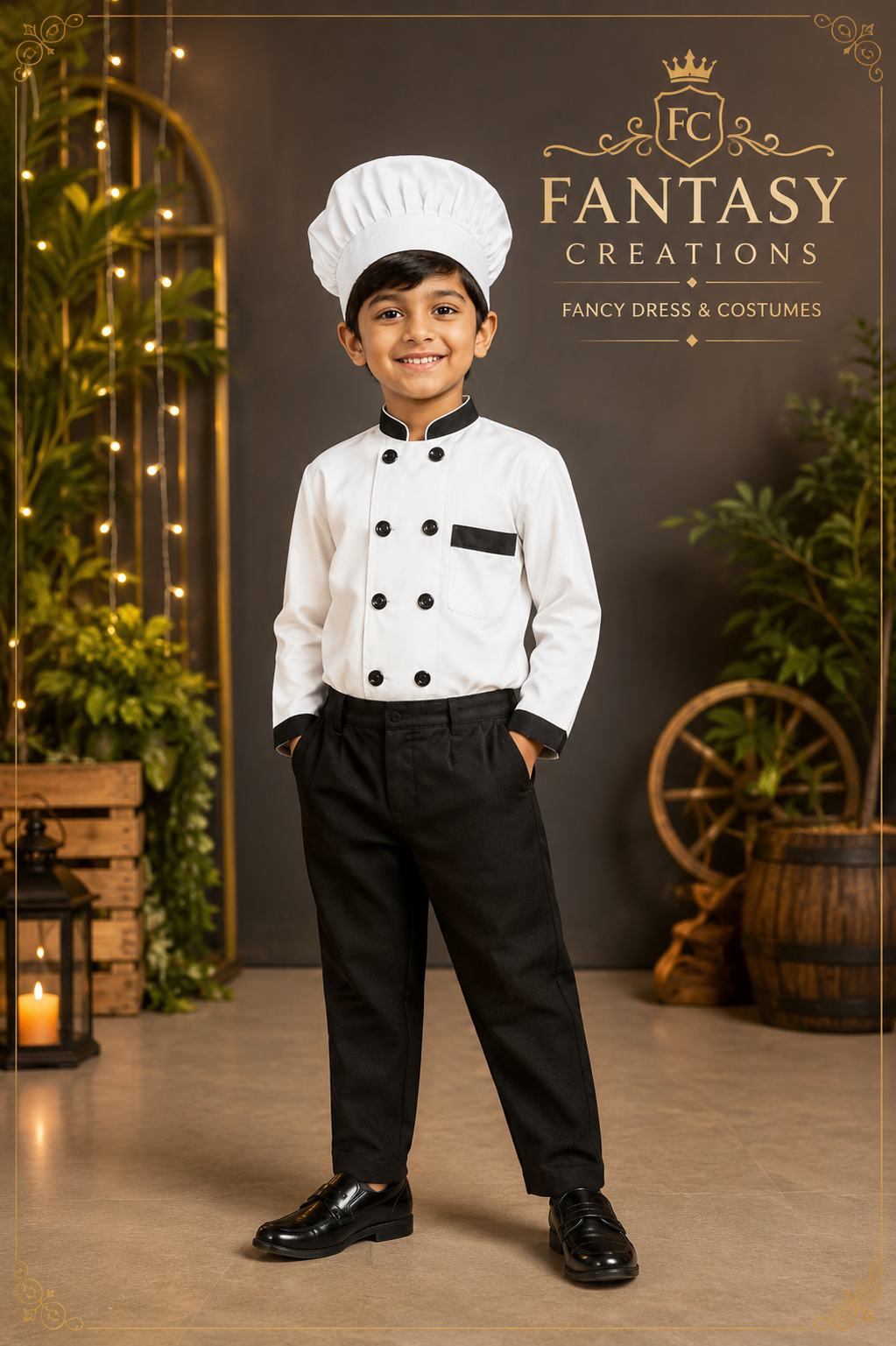 Chef outfit coat and cap
