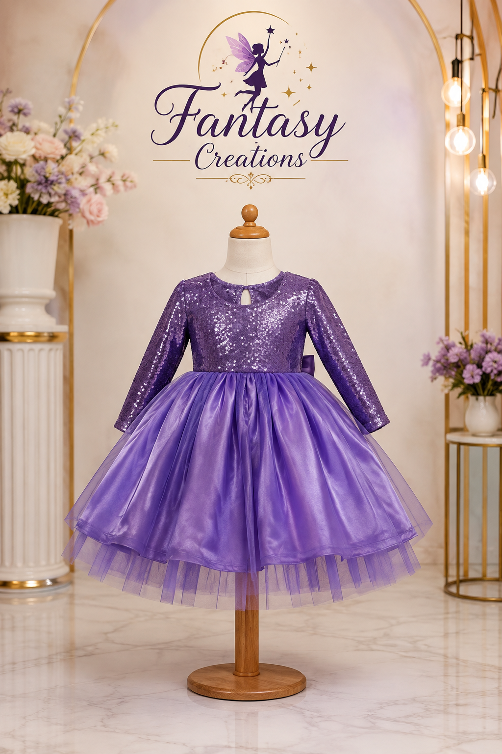 Purple Layered Dress
