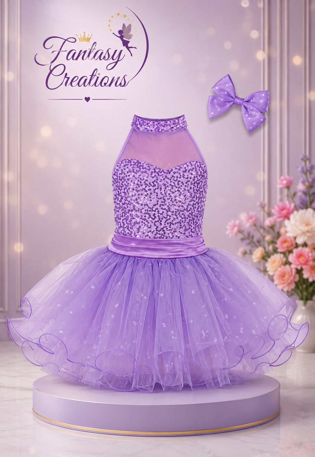 Purple Tulle Dress