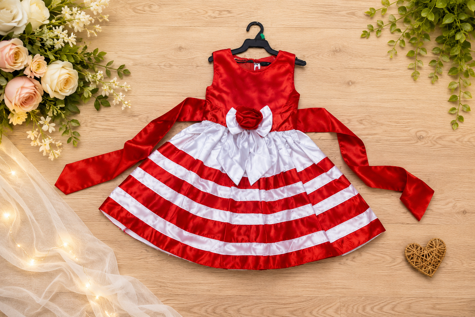 Red Striped Dress
