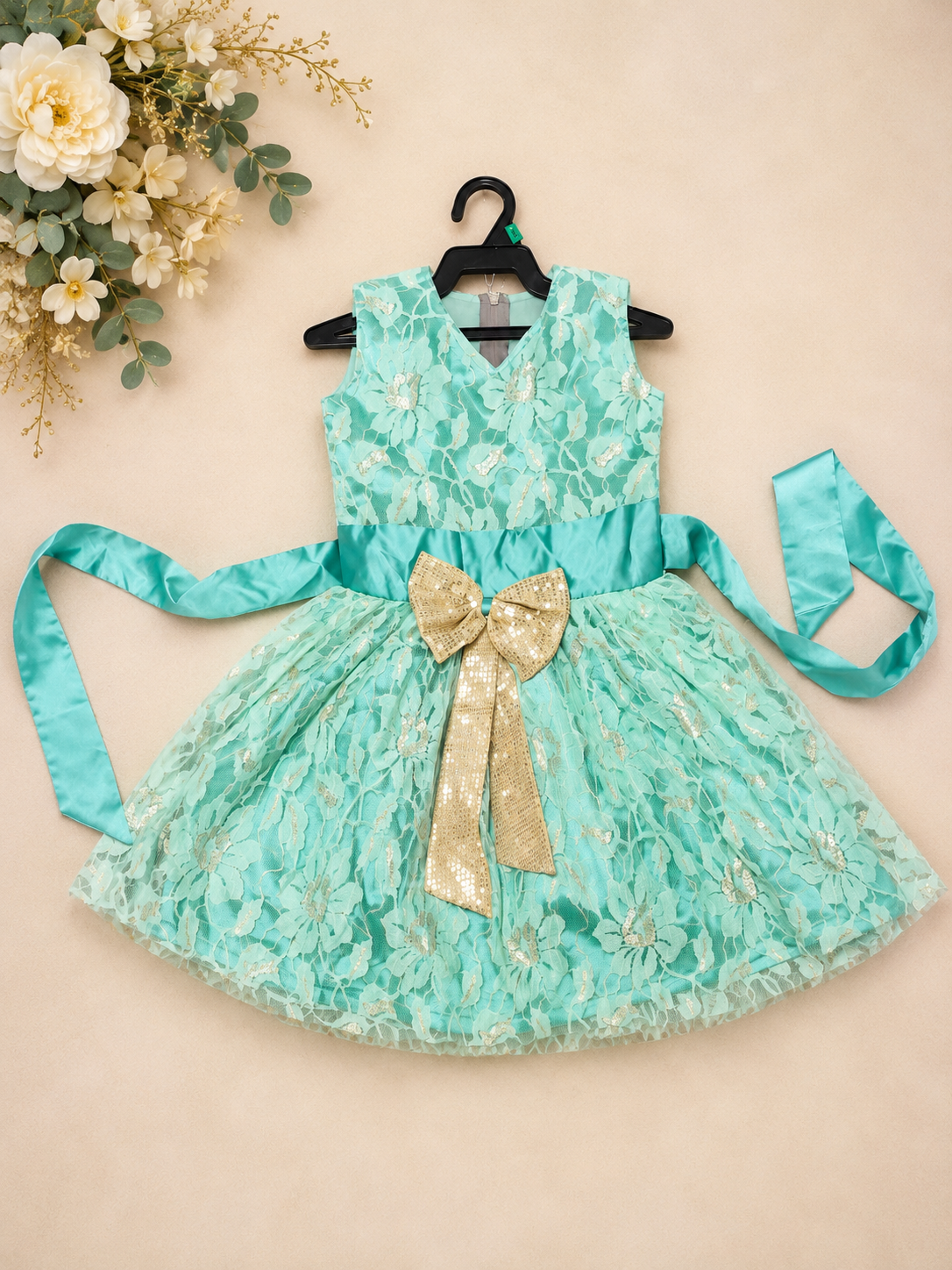 Turquoise Sleeveless Dress