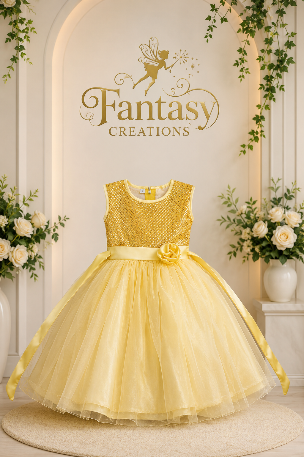Yellow Tulle Dress