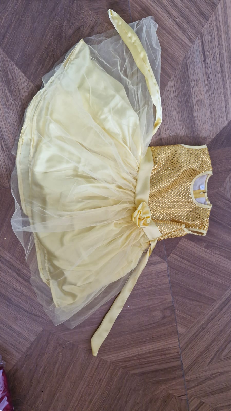 Yellow Tulle Frock